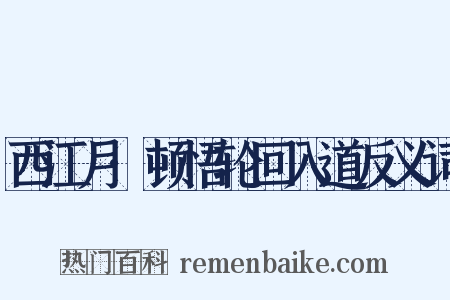 西江月·顿悟轮回入道反义词是什么意思的图片